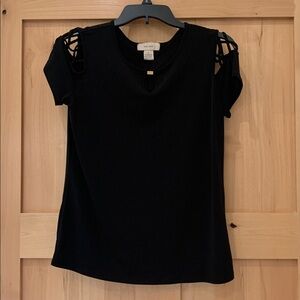 Diana Belle Formal Blouse/top Black Small